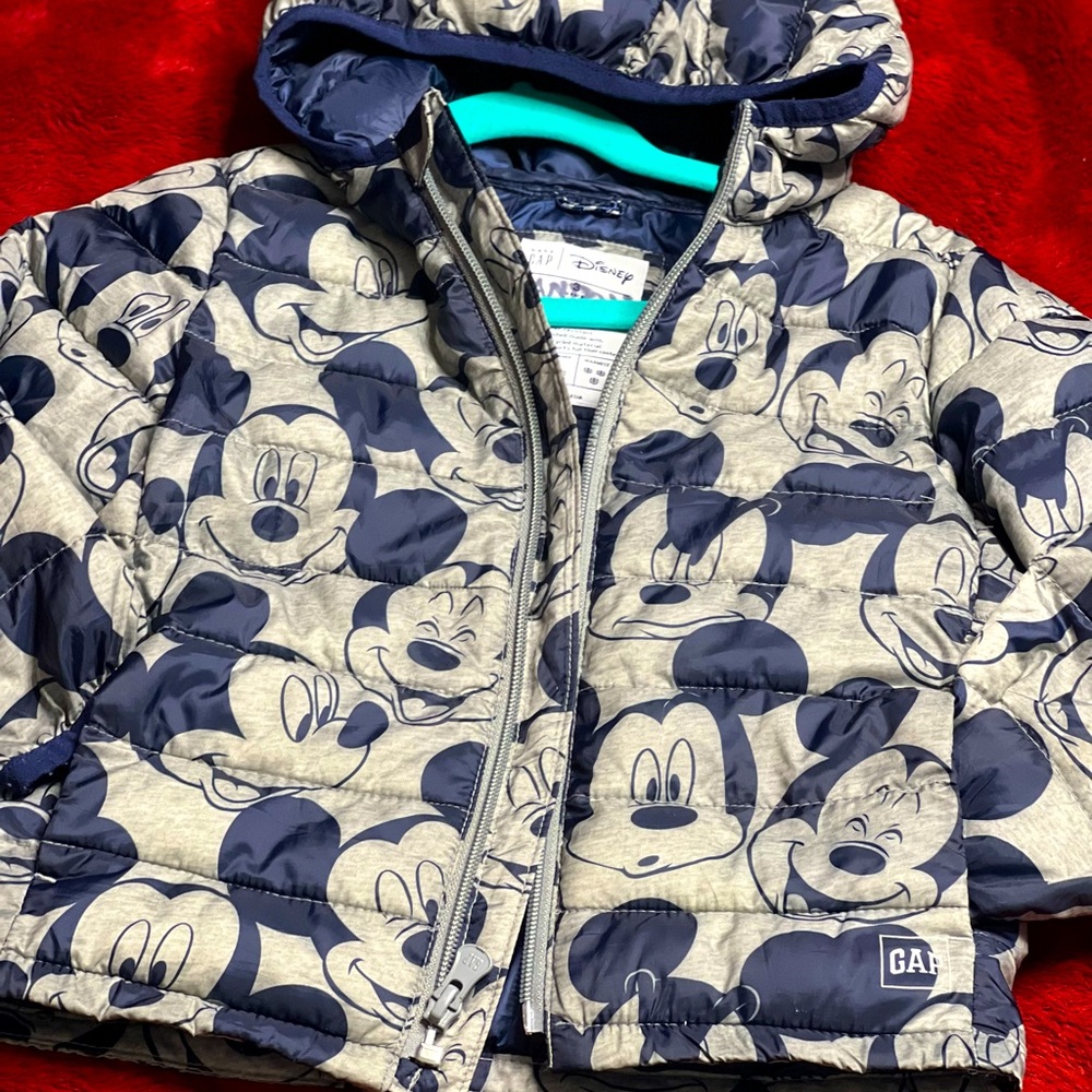 Mickey Mouse Baby Gap Toddler Size 3T Puffer Jacket